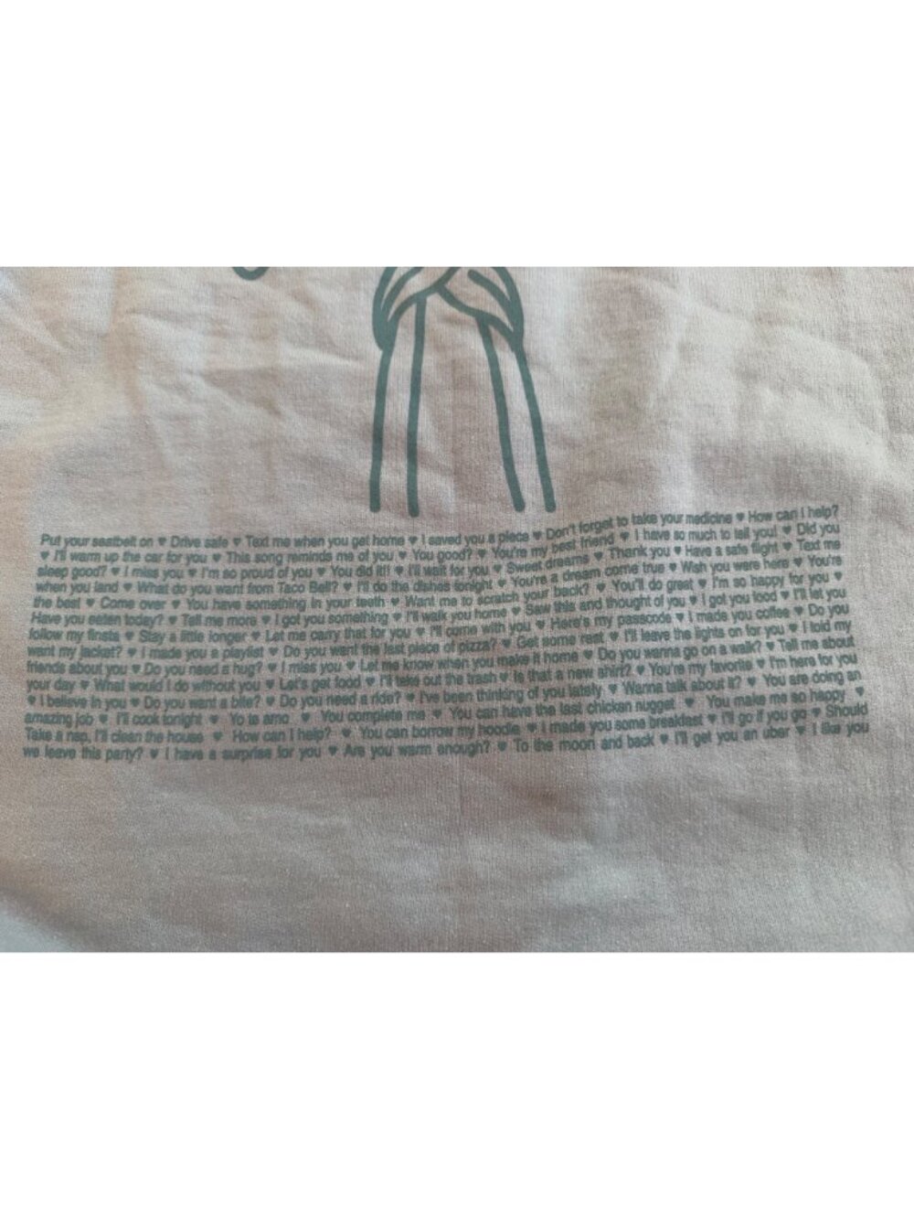 Lonely Ghost Sweatshirt XXXL Blue “Different Ways To Say I Love You” Graphic Cre - Picture 4 of 8